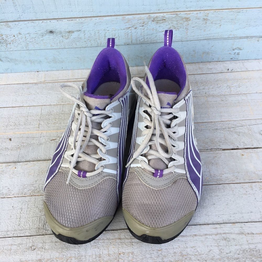 Puma Sport Lifestyle Athletic Shoes Gray/Purple